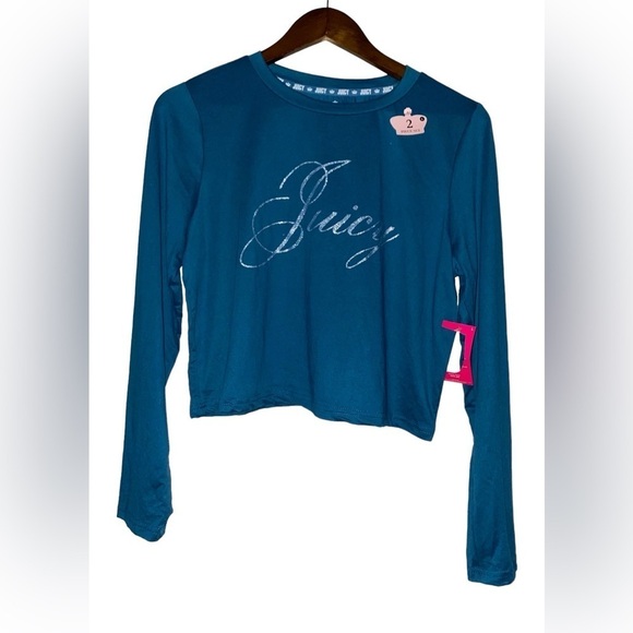 Juicy Couture Pajama Set Top & Short 2PC Set NEW Women L Logo Sleep Y2K Restful - Picture 4 of 15